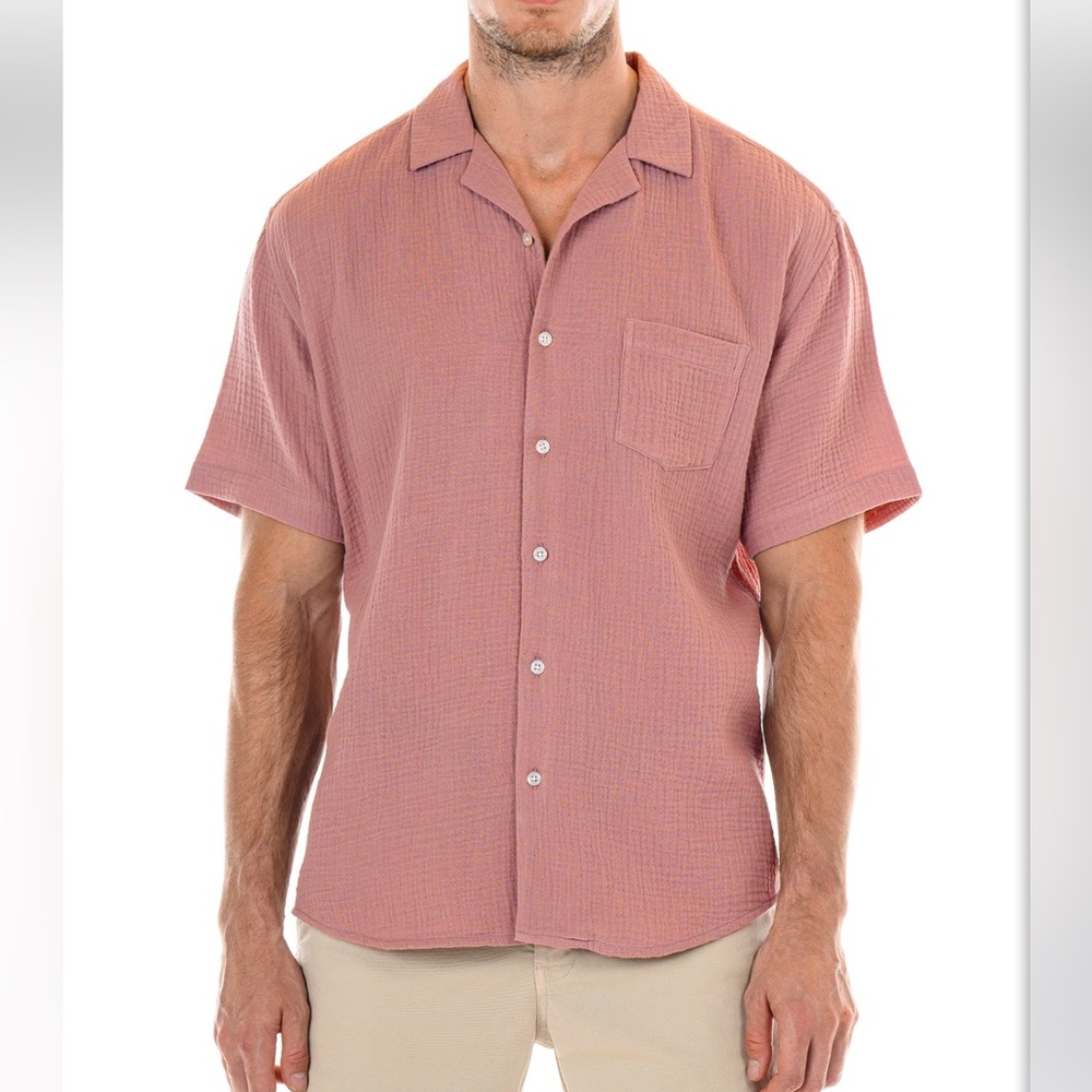 Original Paperbacks Morro Bay Shirt in Rosewood Size XL